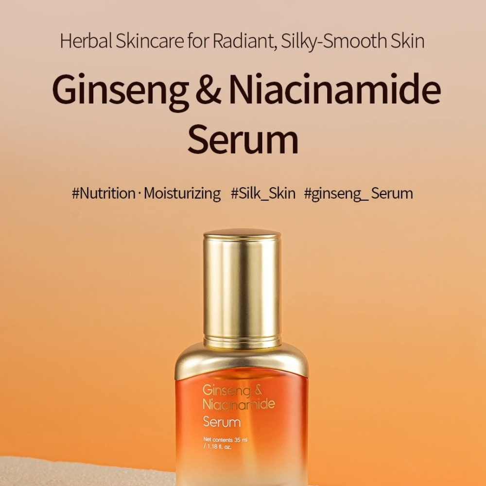 Ginseng & Niacinamide Serum - Gold